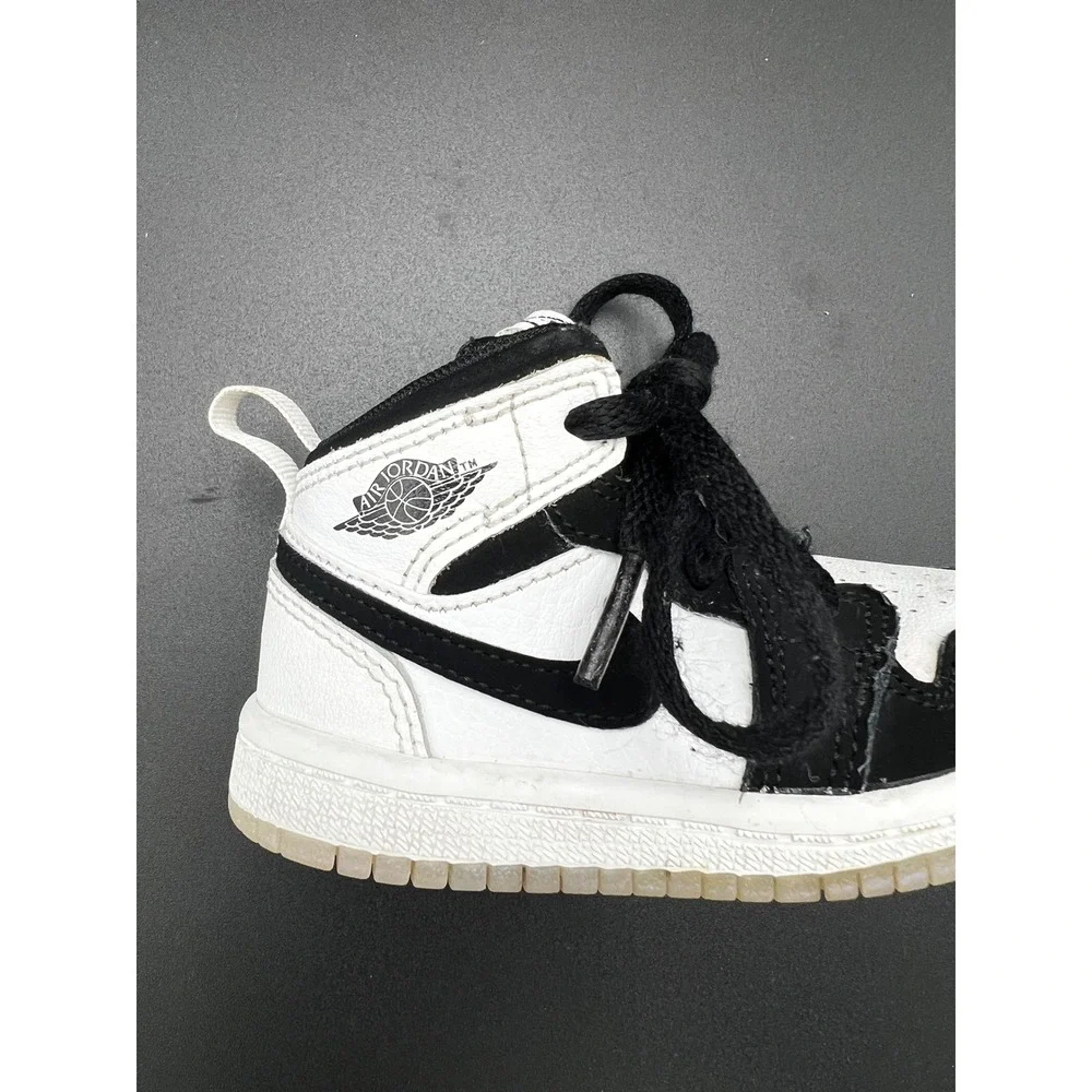 Jordan 1 Mid Toddler Sneakers Black White Panda AR6352-100 Size 4C
